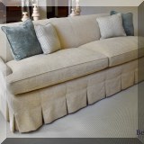 F10. O. Henry House custom sofa. 33”h x 86”w x 35”d 